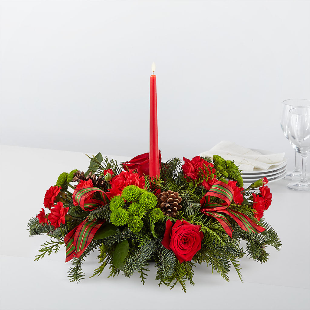By the Candlelight Centerpiece – Kenyon Ave Floral Co Inc, Wakefield RI