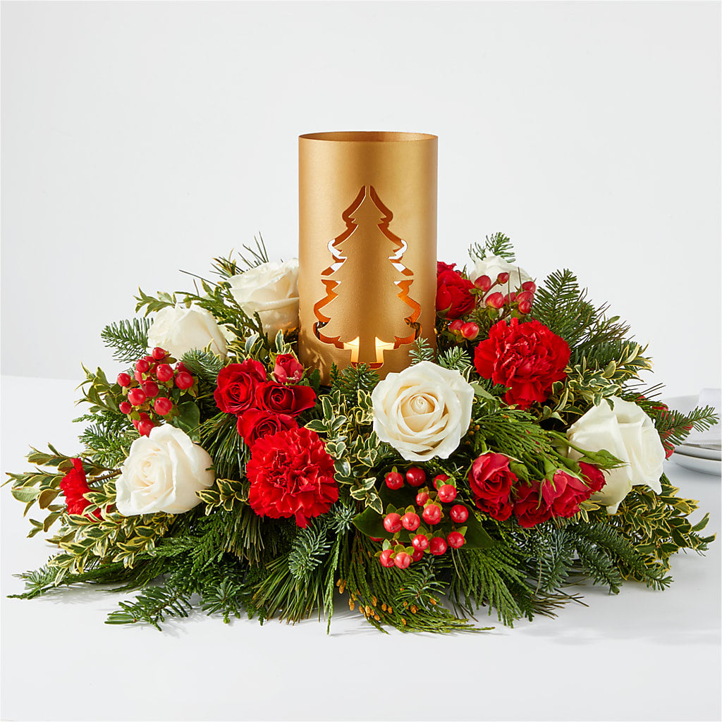 December Dreams Centerpiece – Kenyon Ave Floral Co Inc, Wakefield RI