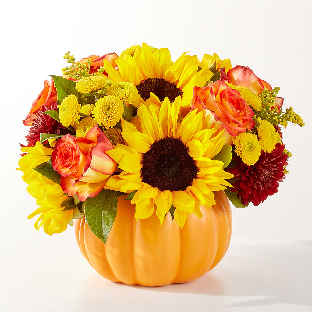 Golden Gourd Pumpkin Bouquet – Kenyon Ave Floral Co Inc, Wakefield RI