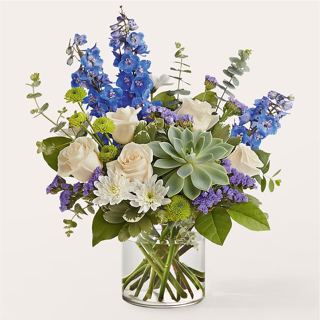 Cerulean Waves Bouquet – Kenyon Ave Floral Co Inc, Wakefield RI