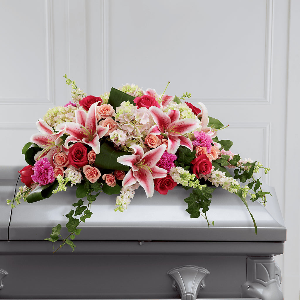 Splendid Grace Casket Spray – Kenyon Ave Floral Co Inc, Wakefield RI