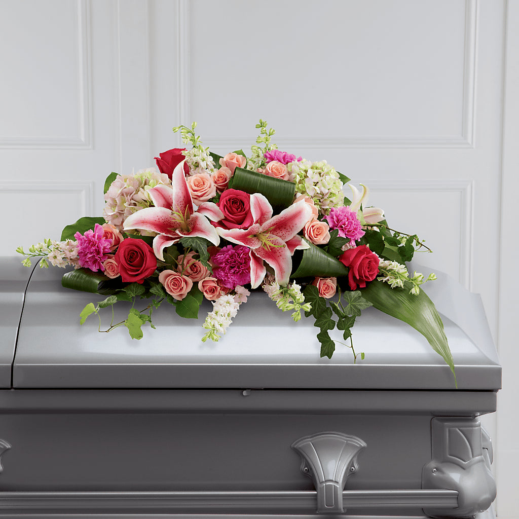 Splendid Grace Casket Spray – Kenyon Ave Floral Co Inc, Wakefield RI