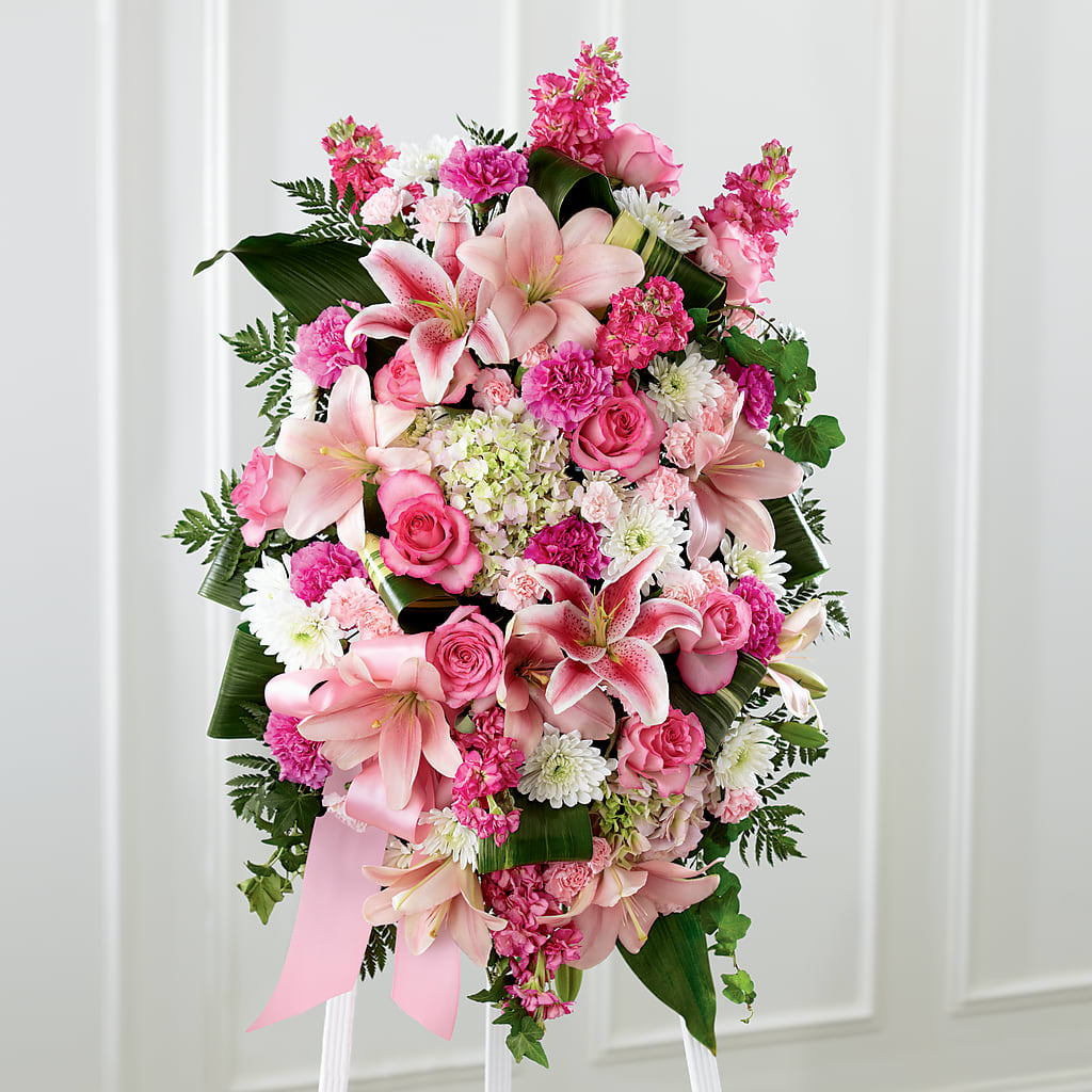 Comforting Standing Spray – Kenyon Ave Floral Co Inc, Wakefield RI