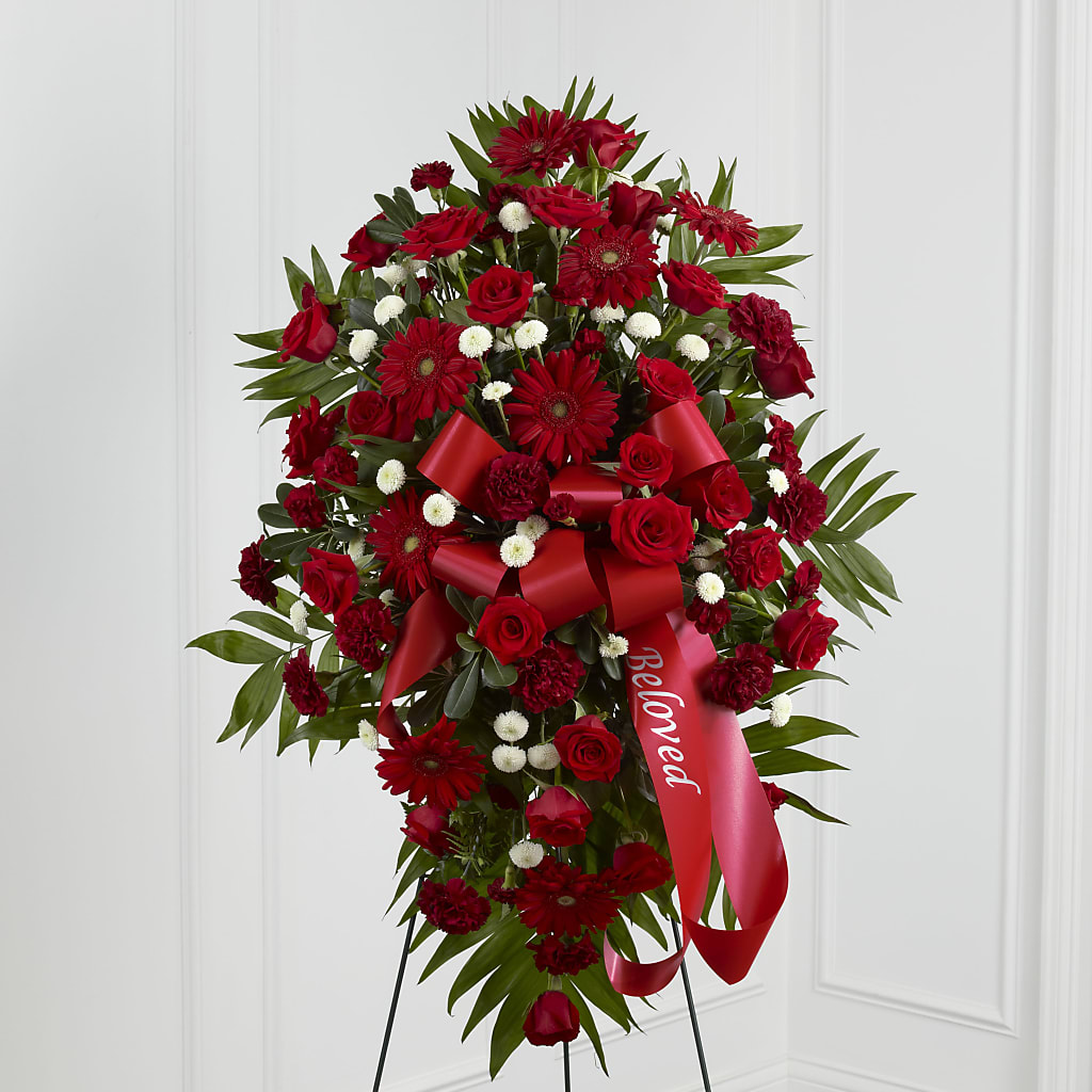 Treasured Memories Standing Spray – Kenyon Ave Floral Co Inc, Wakefield RI