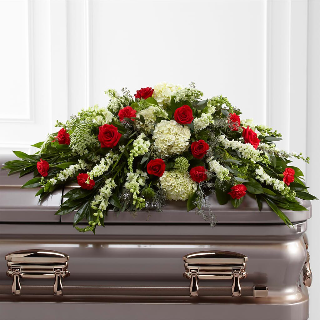 Sincerity Casket Spray – Kenyon Ave Floral Co Inc, Wakefield RI