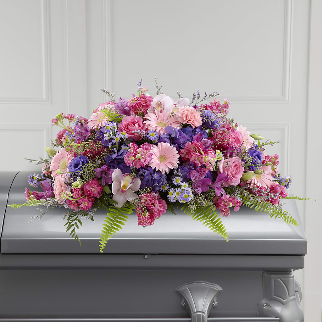Glorious Garden Casket Spray – Kenyon Ave Floral Co Inc, Wakefield RI
