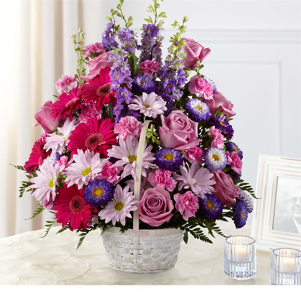 Pastel Peace Basket – Kenyon Ave Floral Co Inc, Wakefield RI