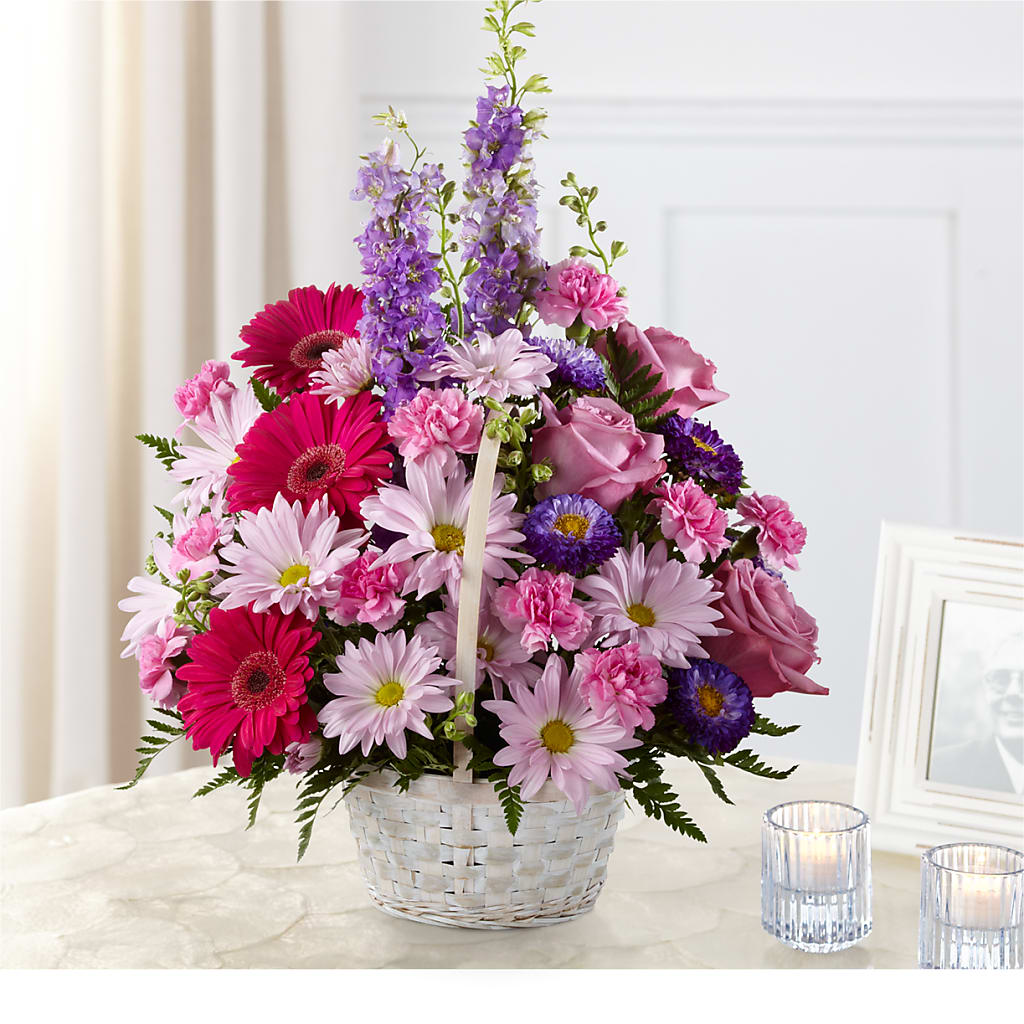 Pastel Peace Basket – Kenyon Ave Floral Co Inc, Wakefield RI