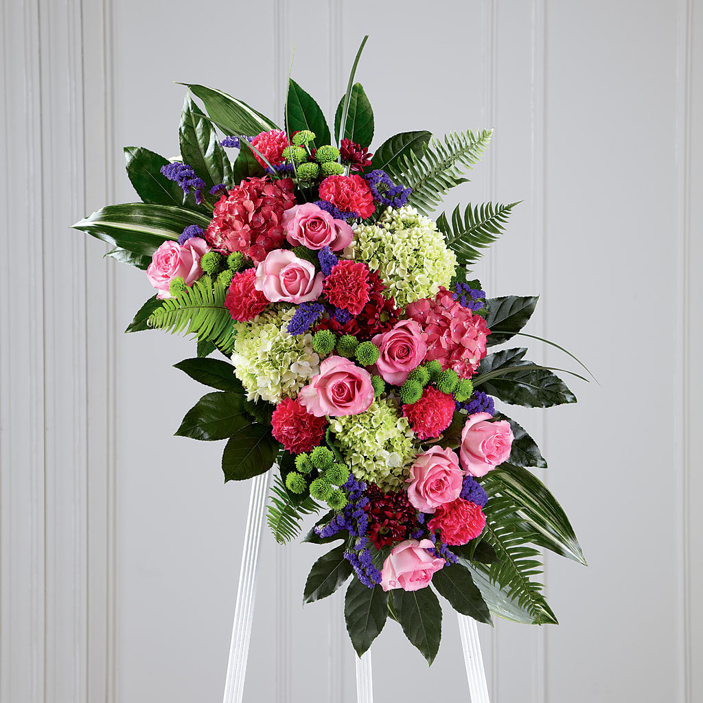 Refreshing Mix Standing Spray – Kenyon Ave Floral Co Inc, Wakefield RI