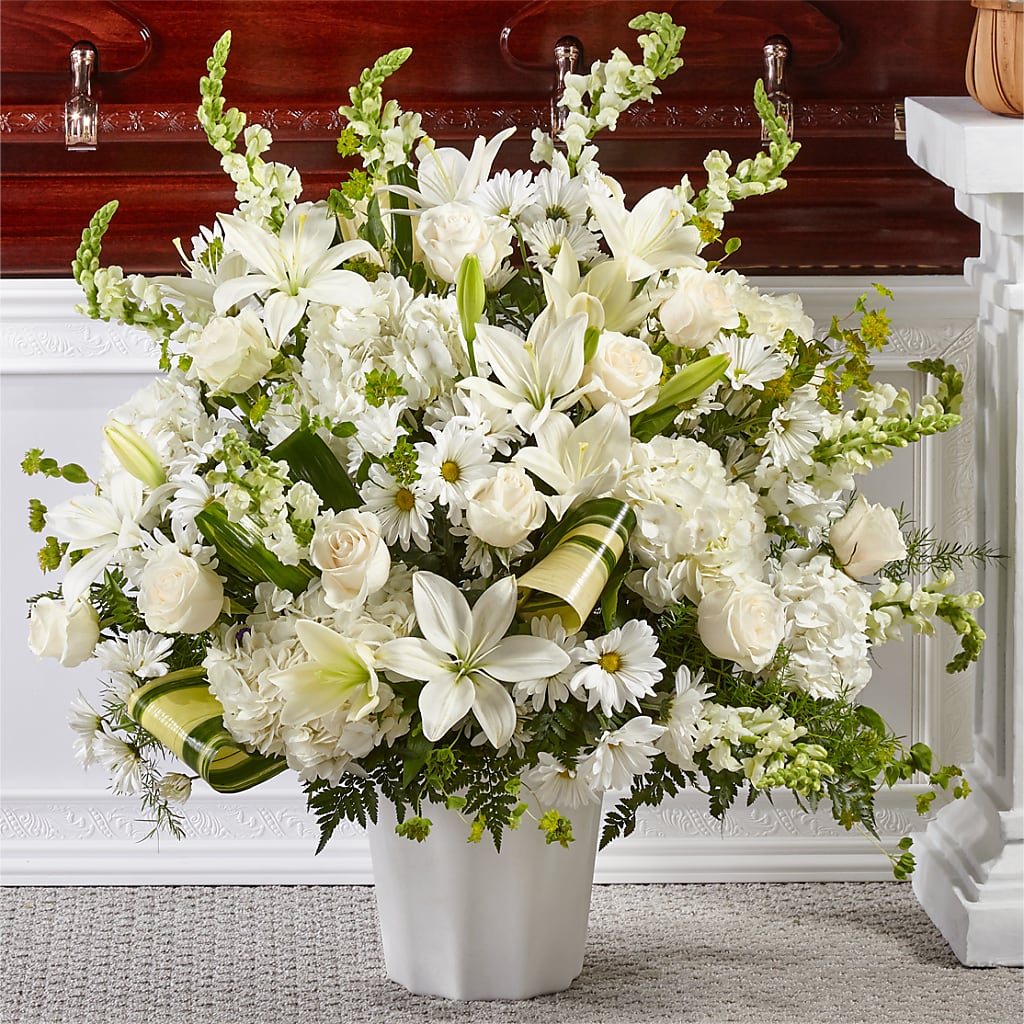 Thoughts of Tranquility Floor Basket – Kenyon Ave Floral Co Inc, Wakefield RI