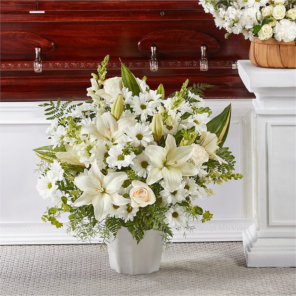 Thoughts of Tranquility Floor Basket – Kenyon Ave Floral Co Inc, Wakefield RI