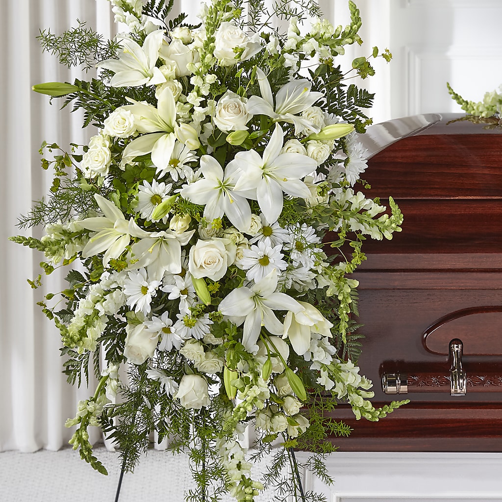 Loving Thoughts Standing Spray – Kenyon Ave Floral Co Inc, Wakefield RI