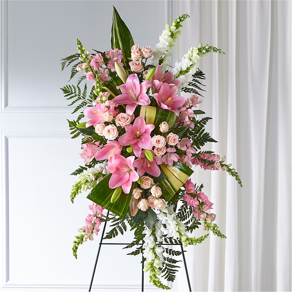 Elegant Embrace Standing Spray – Kenyon Ave Floral Co Inc, Wakefield RI
