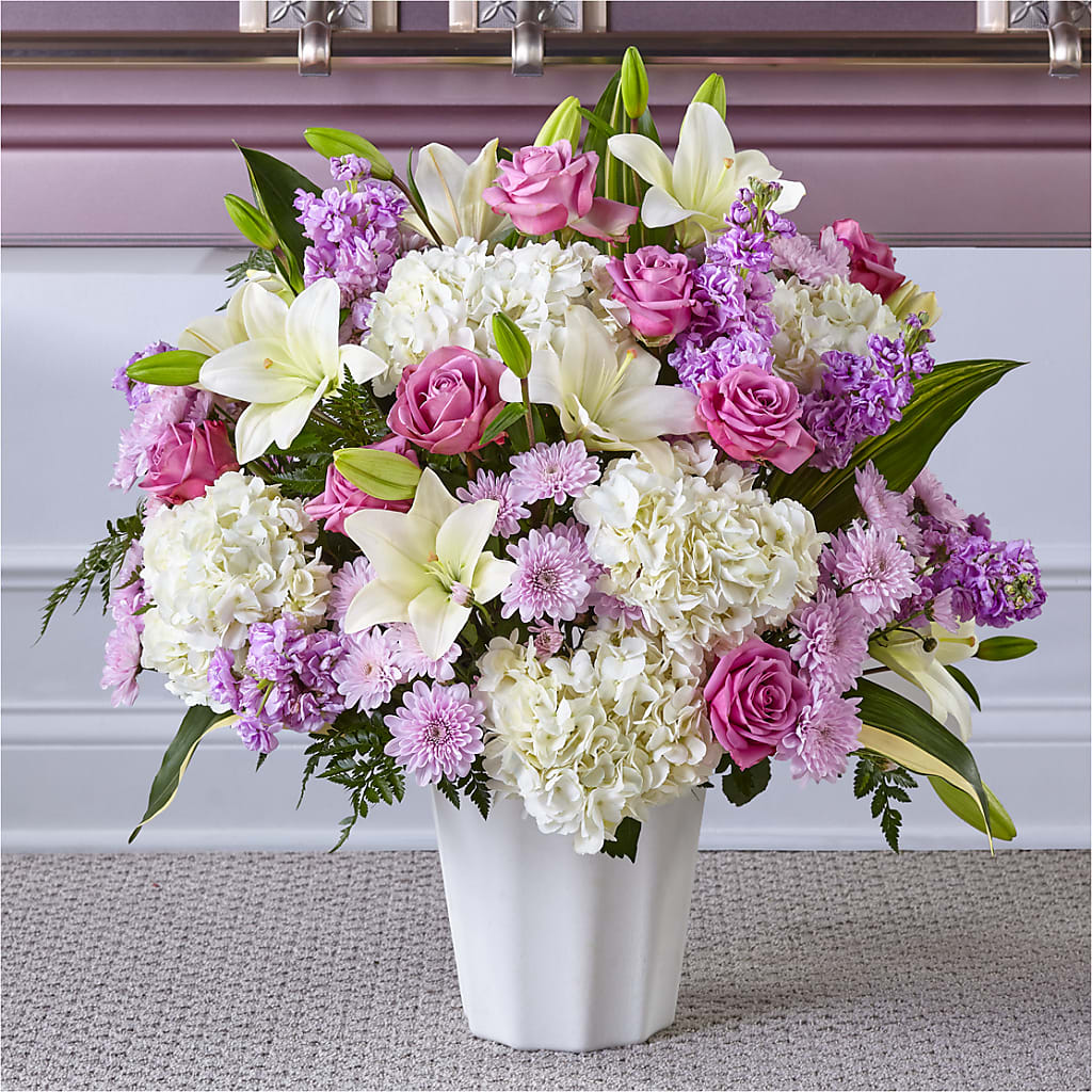 Heaven Sent Floor Basket – Kenyon Ave Floral Co Inc, Wakefield RI