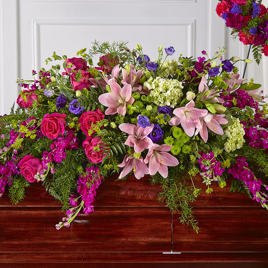 Radiant Tribute Casket Spray – Kenyon Ave Floral Co Inc, Wakefield RI