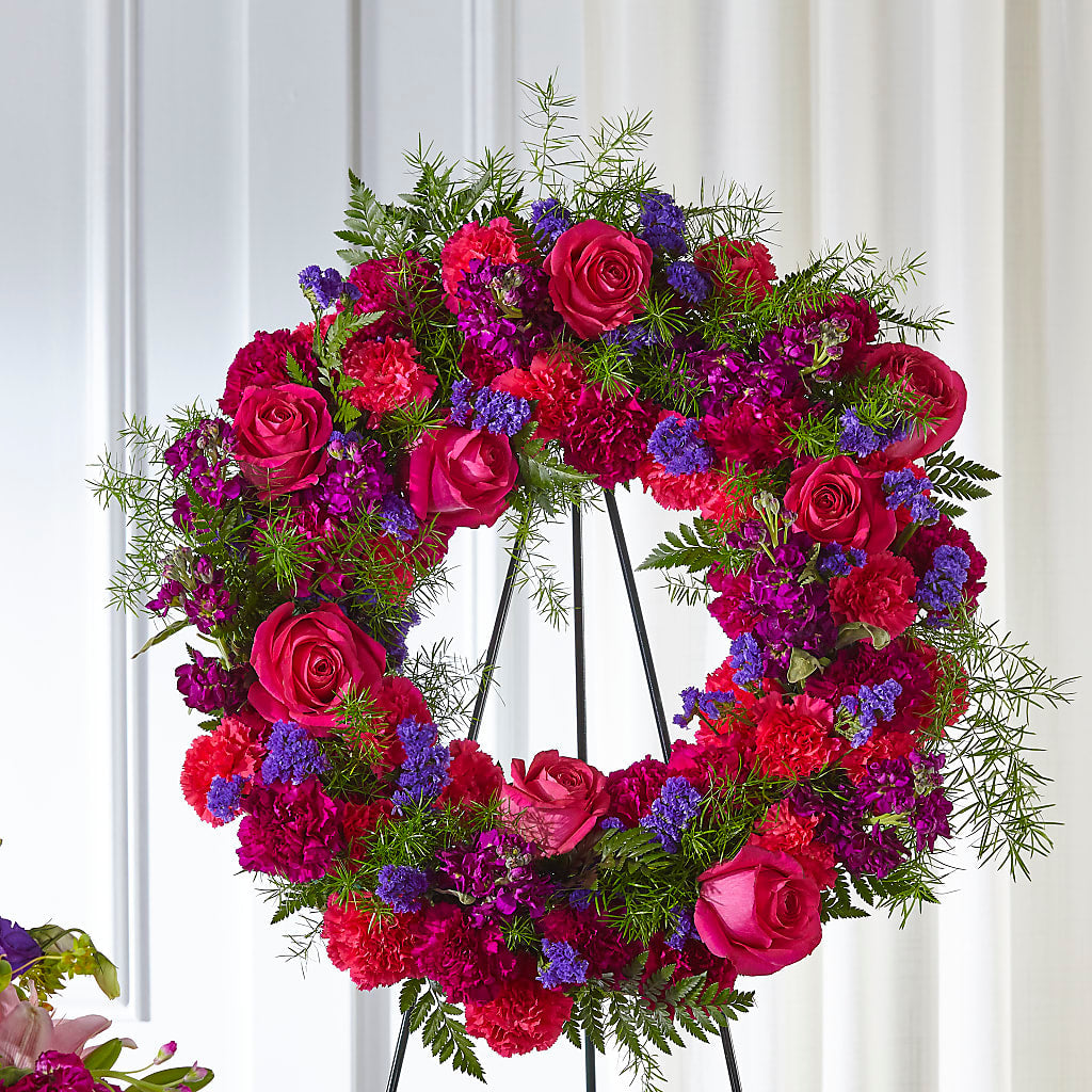 Calming Colors Wreath – Kenyon Ave Floral Co Inc, Wakefield RI