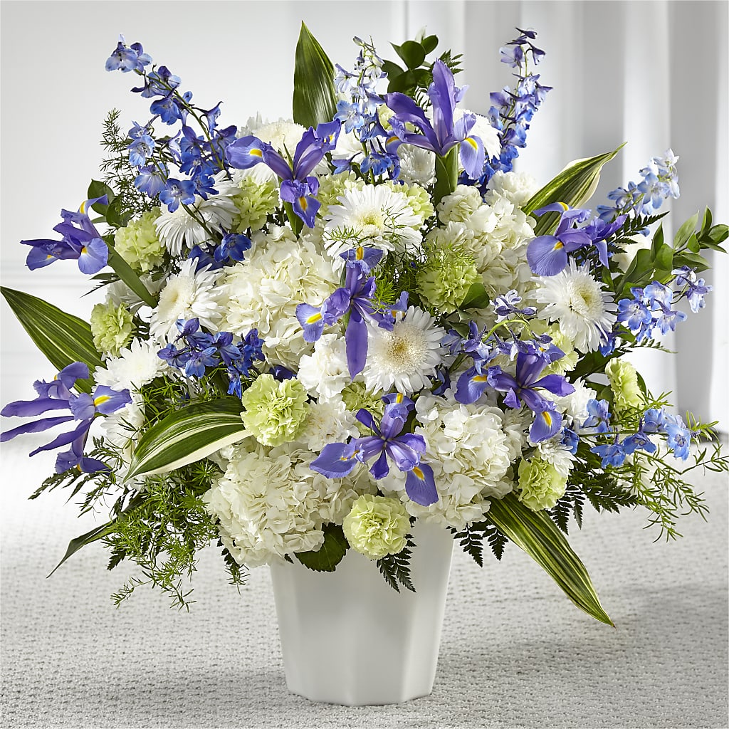 Soft Serenity Floor Basket – Kenyon Ave Floral Co Inc, Wakefield RI
