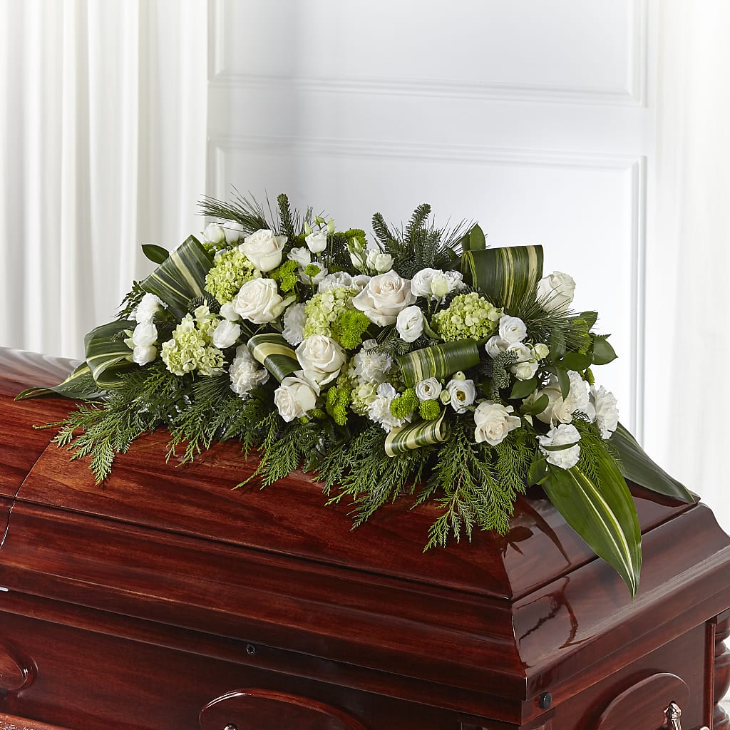 Hopeful Gesture Casket Spray – Kenyon Ave Floral Co Inc, Wakefield RI