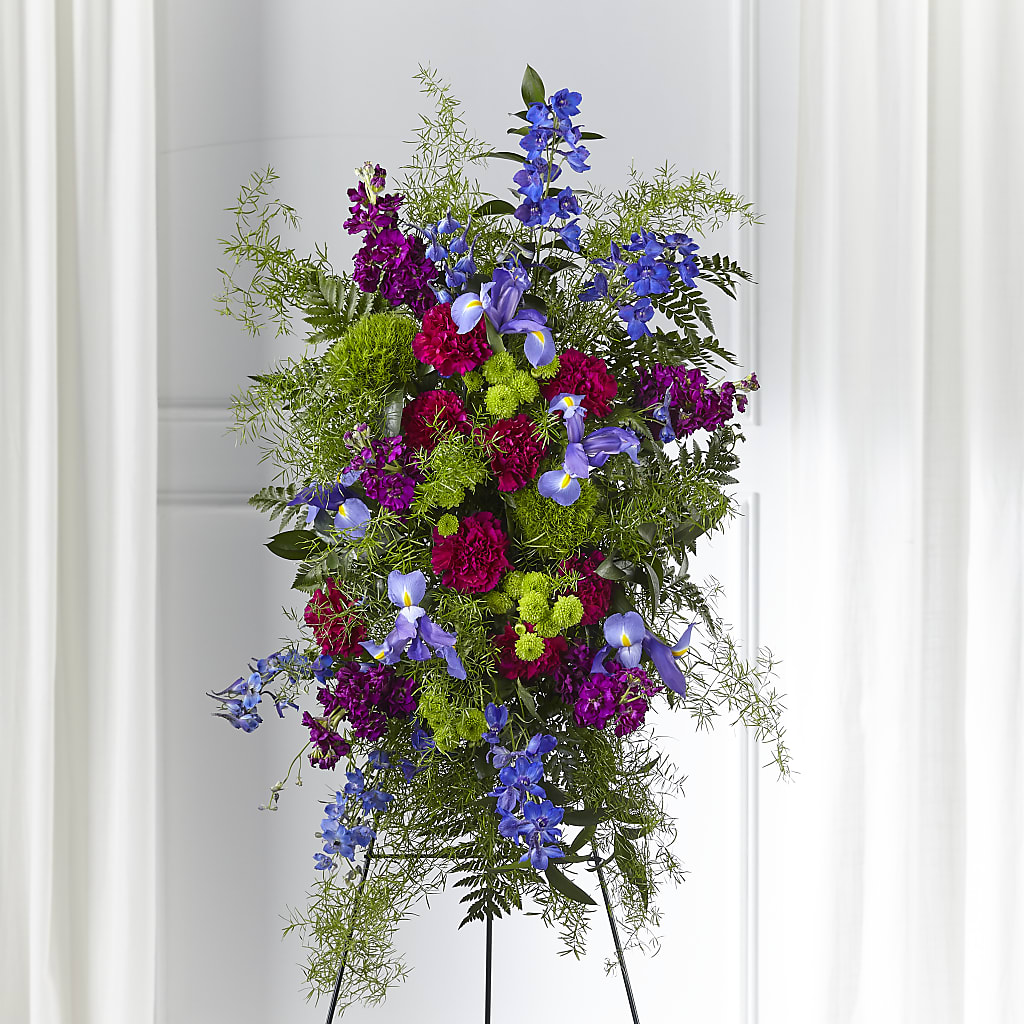 Heavenly Skies Standing Spray – Kenyon Ave Floral Co Inc, Wakefield RI