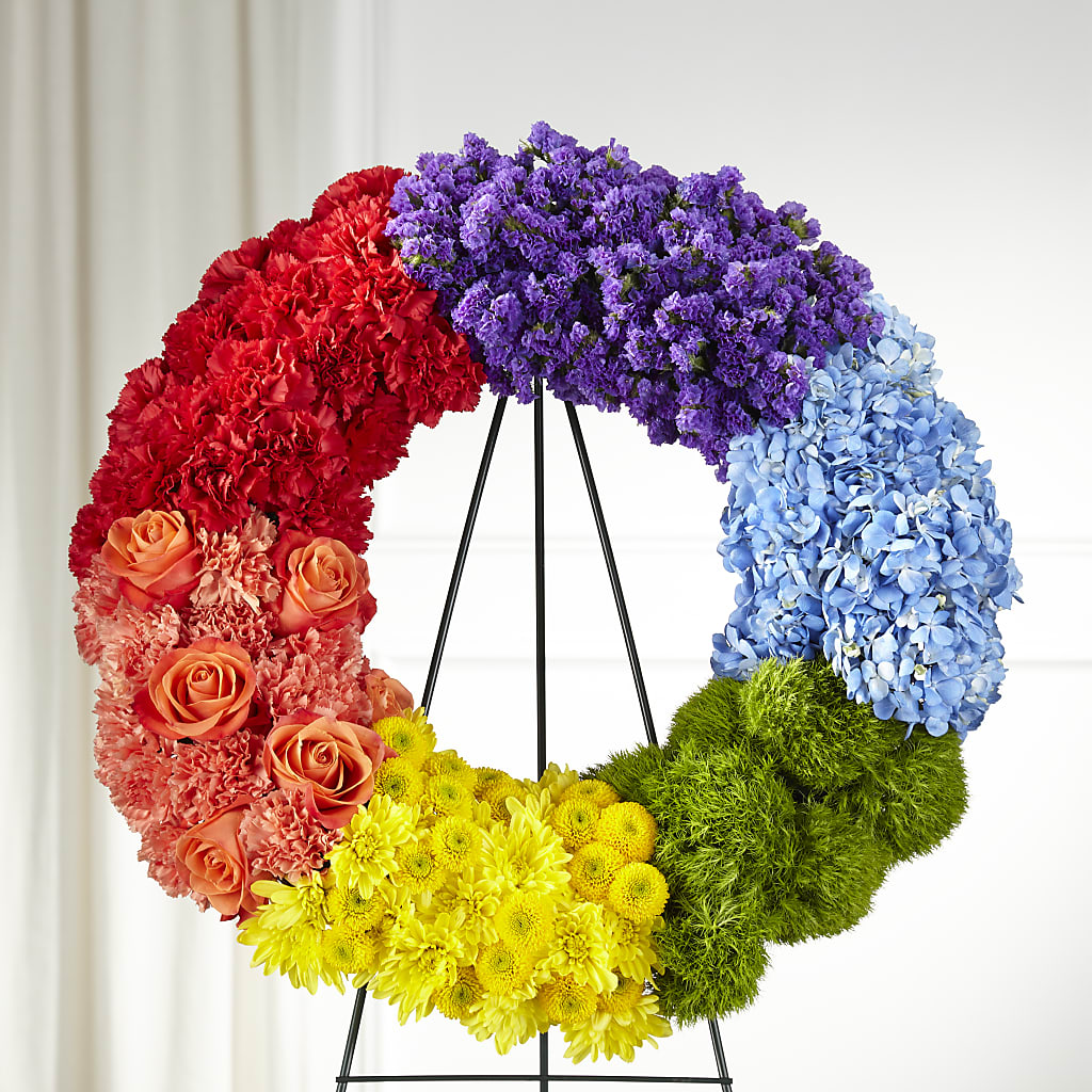 Circle of Love Wreath – Kenyon Ave Floral Co Inc, Wakefield RI
