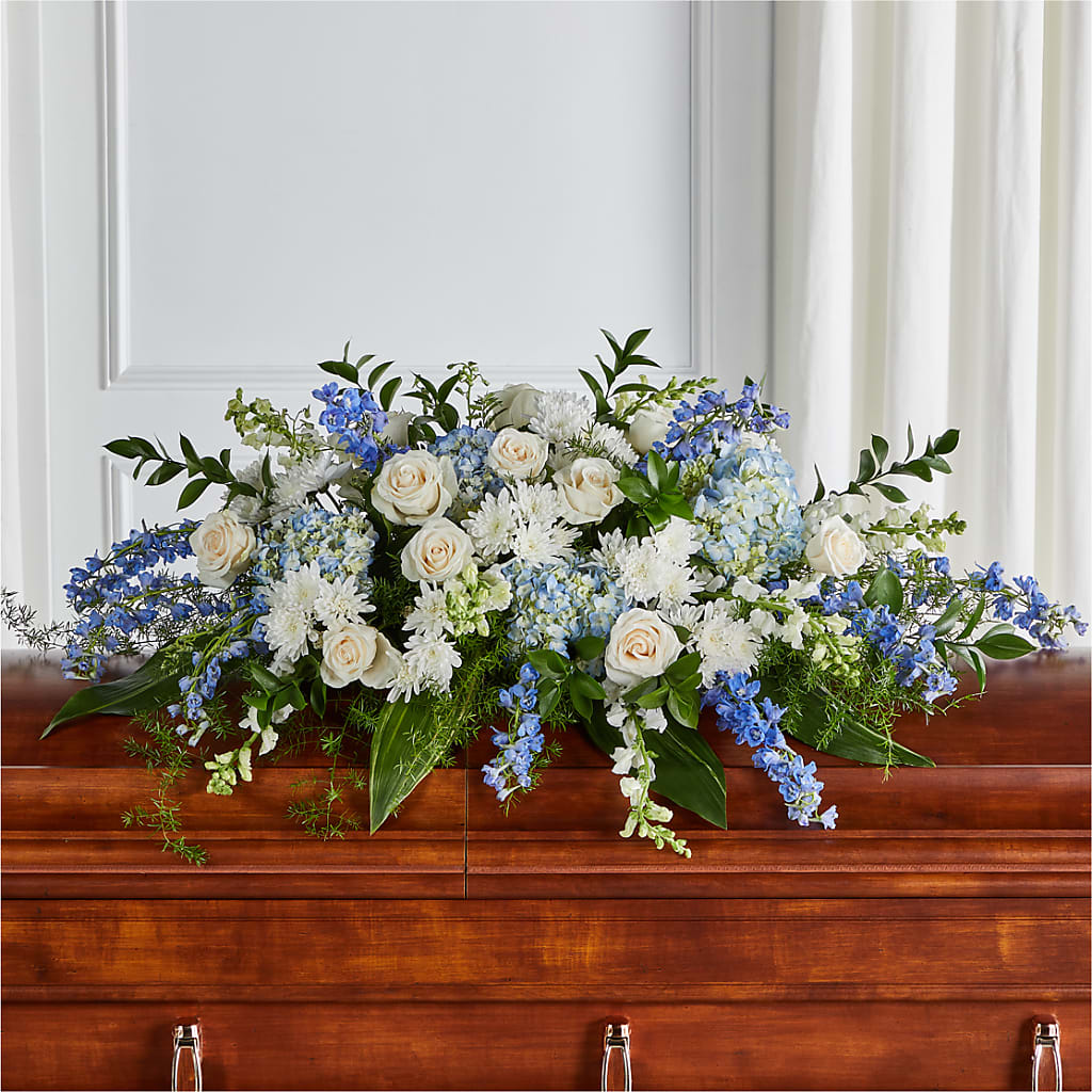 Timeless Essence Casket Spray – Kenyon Ave Floral Co Inc, Wakefield RI