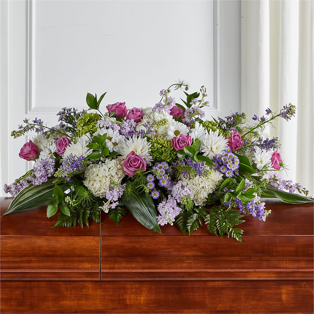 Meadows of Serenity Casket Spray – Kenyon Ave Floral Co Inc, Wakefield RI