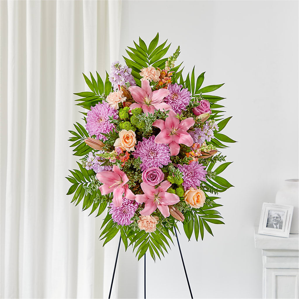 Love & Light Standing Spray – Kenyon Ave Floral Co Inc, Wakefield RI