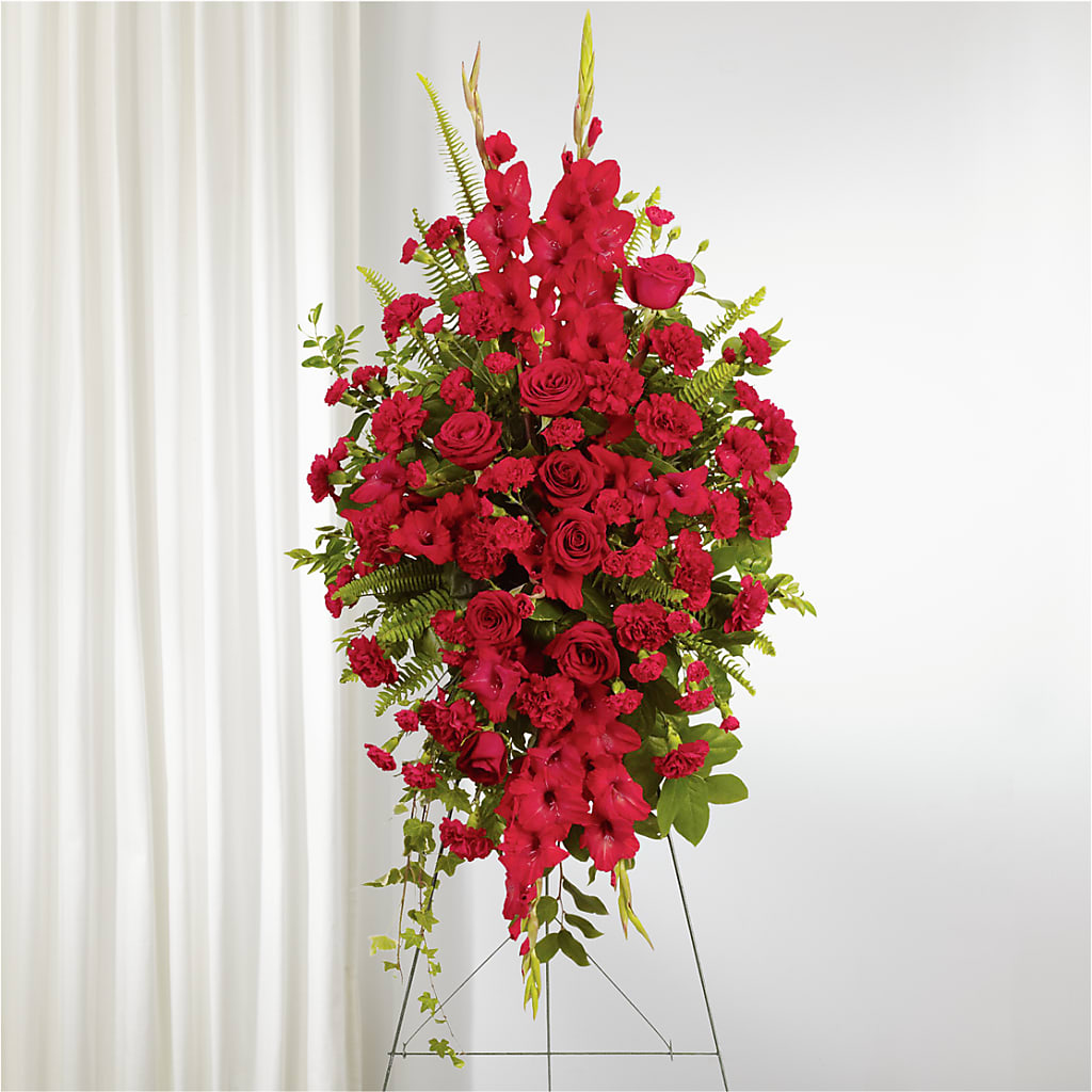 From the Heart Standing Spray – Kenyon Ave Floral Co Inc, Wakefield RI