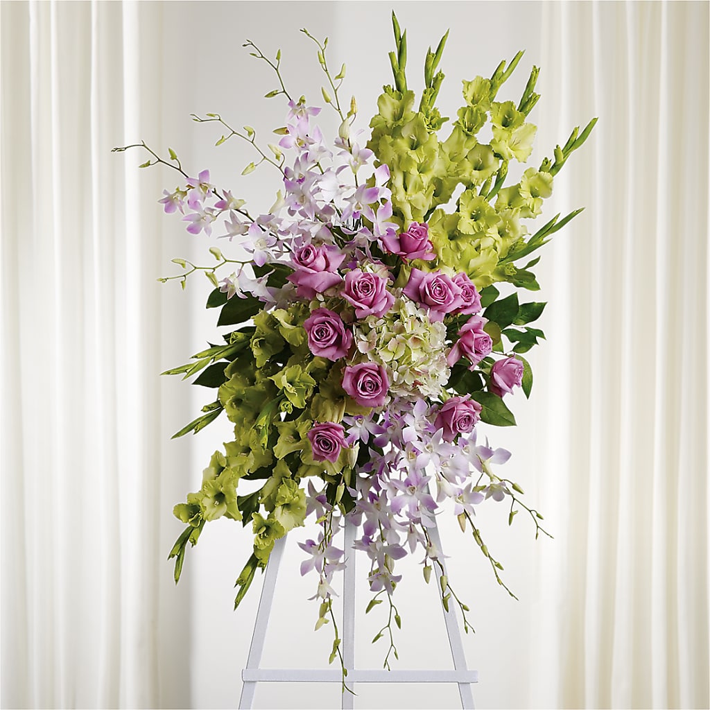Lasting Legacy Standing Spray – Kenyon Ave Floral Co Inc, Wakefield RI