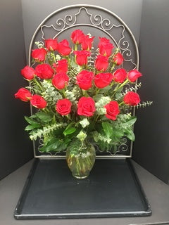 Long and Lovely Red Rose Vase – Kenyon Ave Floral Co Inc, Wakefield RI