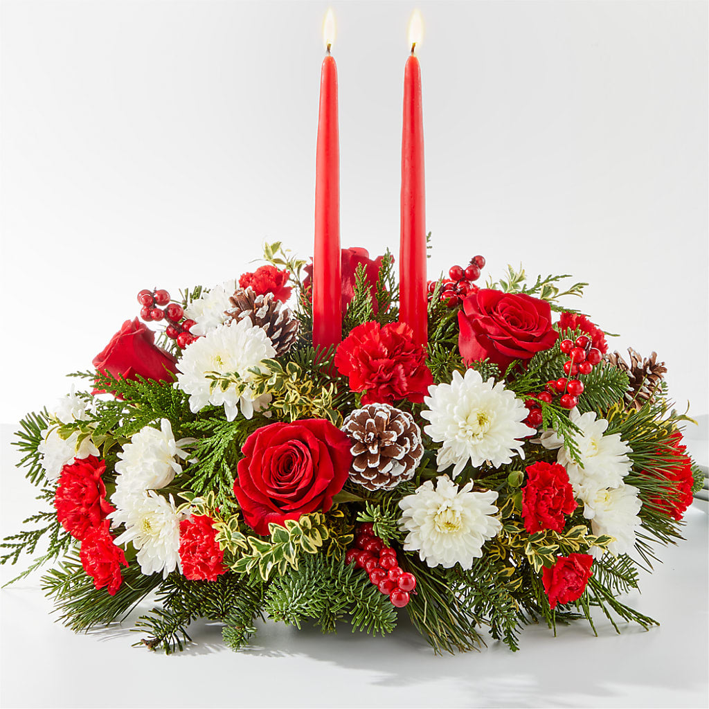 Holiday Soiree Centerpiece – Kenyon Ave Floral Co Inc, Wakefield RI