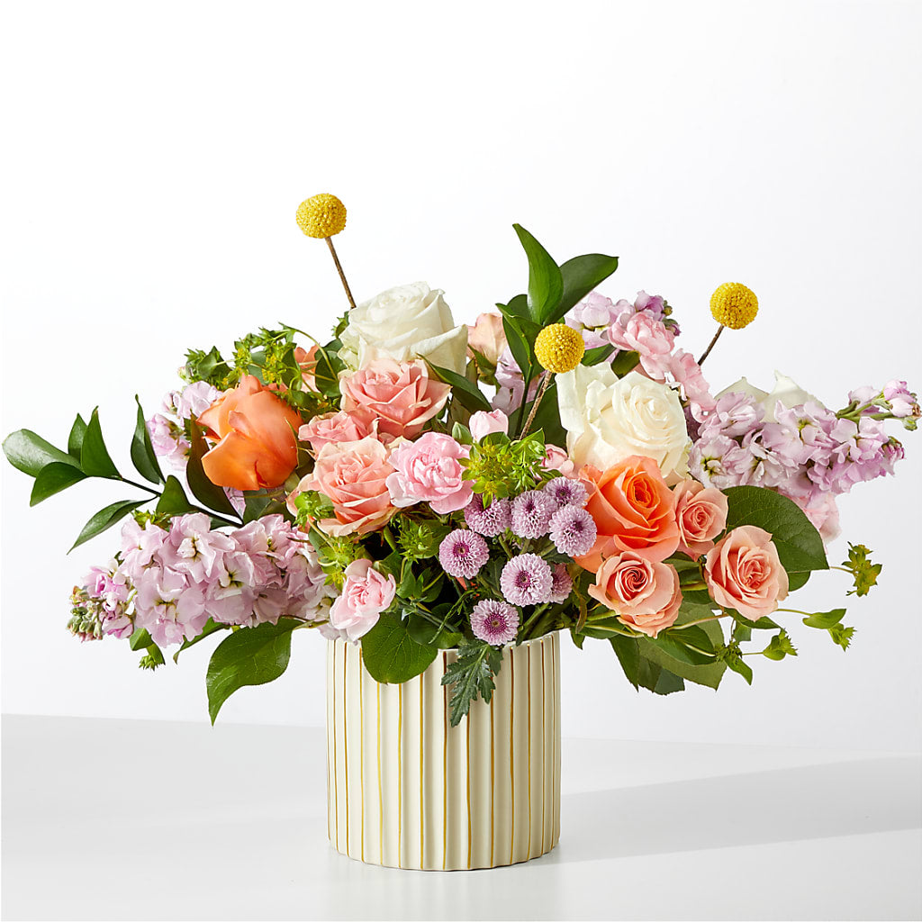 French Market Bouquet with Ivory Vase – Kenyon Ave Floral Co Inc, Wakefield RI