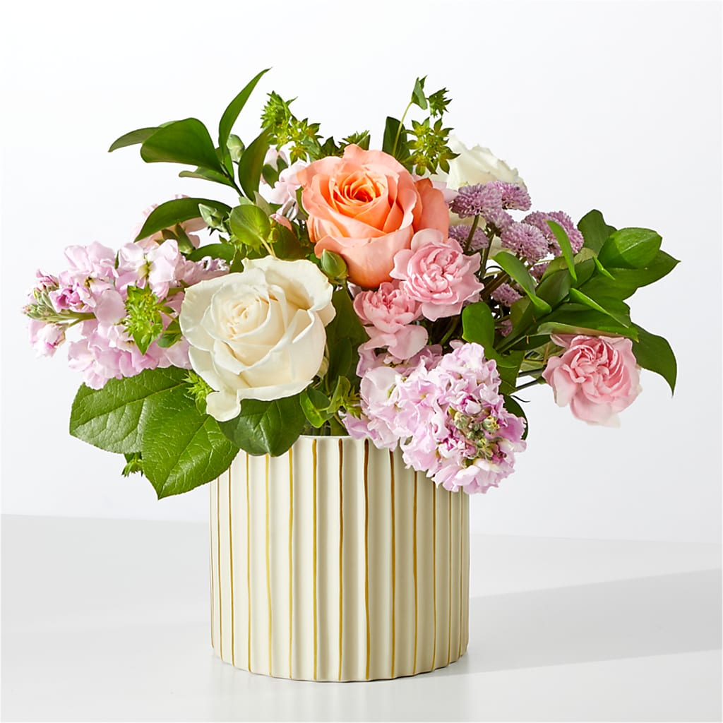French Market Bouquet with Ivory Vase – Kenyon Ave Floral Co Inc, Wakefield RI