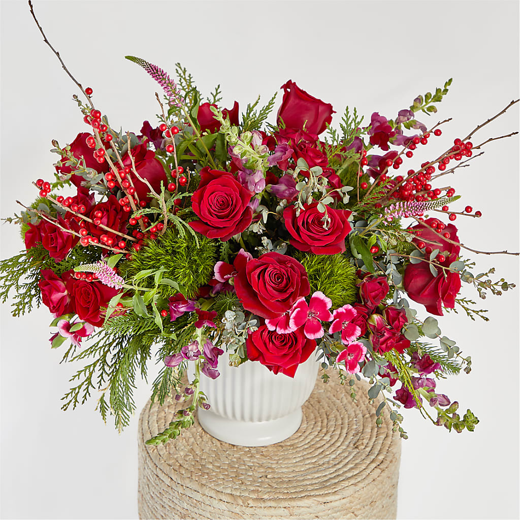 Big Red Bow Bouquet –  Kenyon Ave Floral Co Inc, Wakefield RI