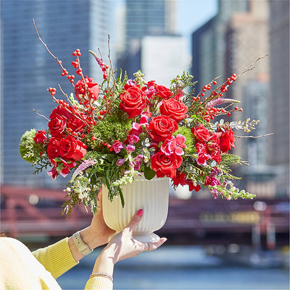 Big Red Bow Bouquet –  Kenyon Ave Floral Co Inc, Wakefield RI