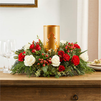 December Dreams Centerpiece –  Kenyon Ave Floral Co Inc, Wakefield RI
