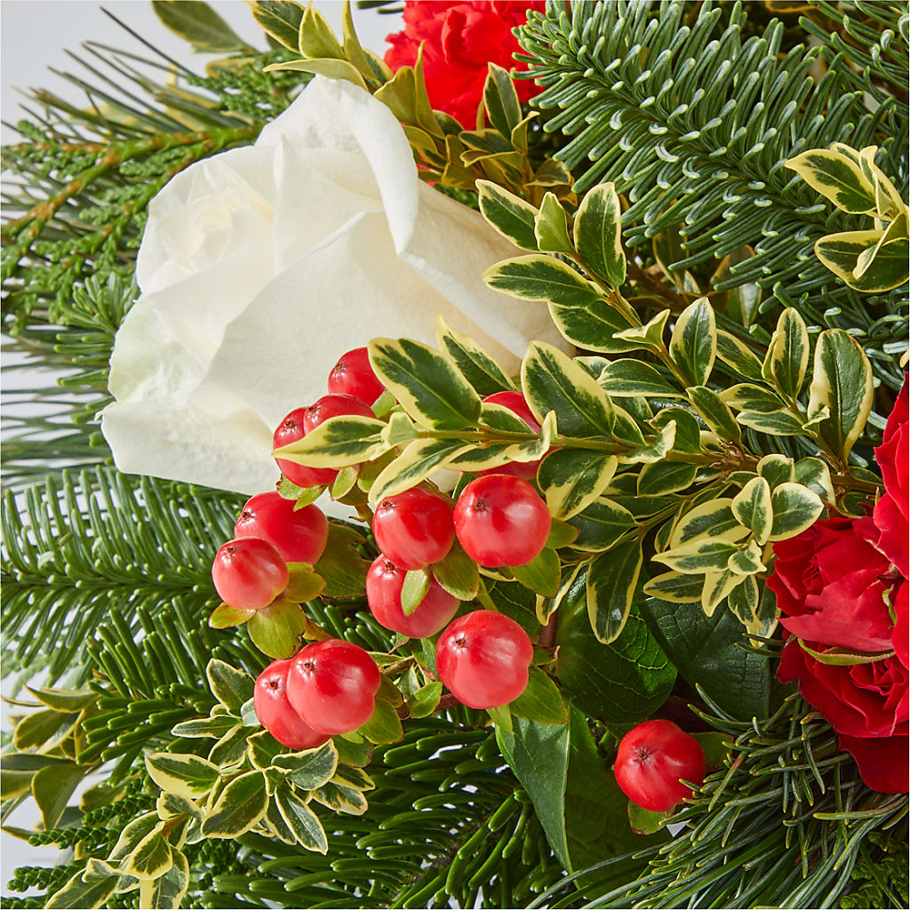 December Dreams Centerpiece –  Kenyon Ave Floral Co Inc, Wakefield RI