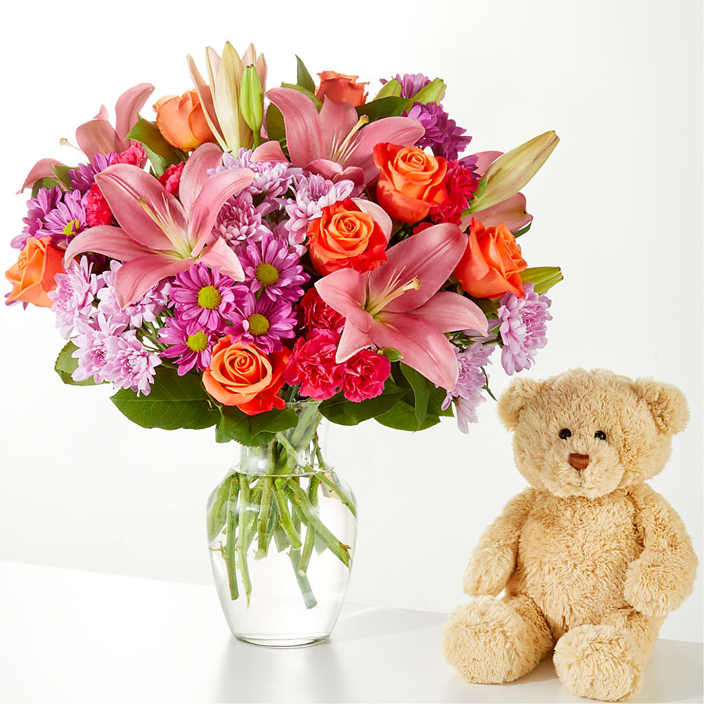 One and Only Bouquet and Bear Bundle –  Kenyon Ave Floral Co Inc, Wakefield RI