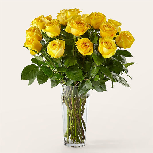 Long Stem Yellow Rose Bouquet –  Kenyon Ave Floral Co Inc, Wakefield RI