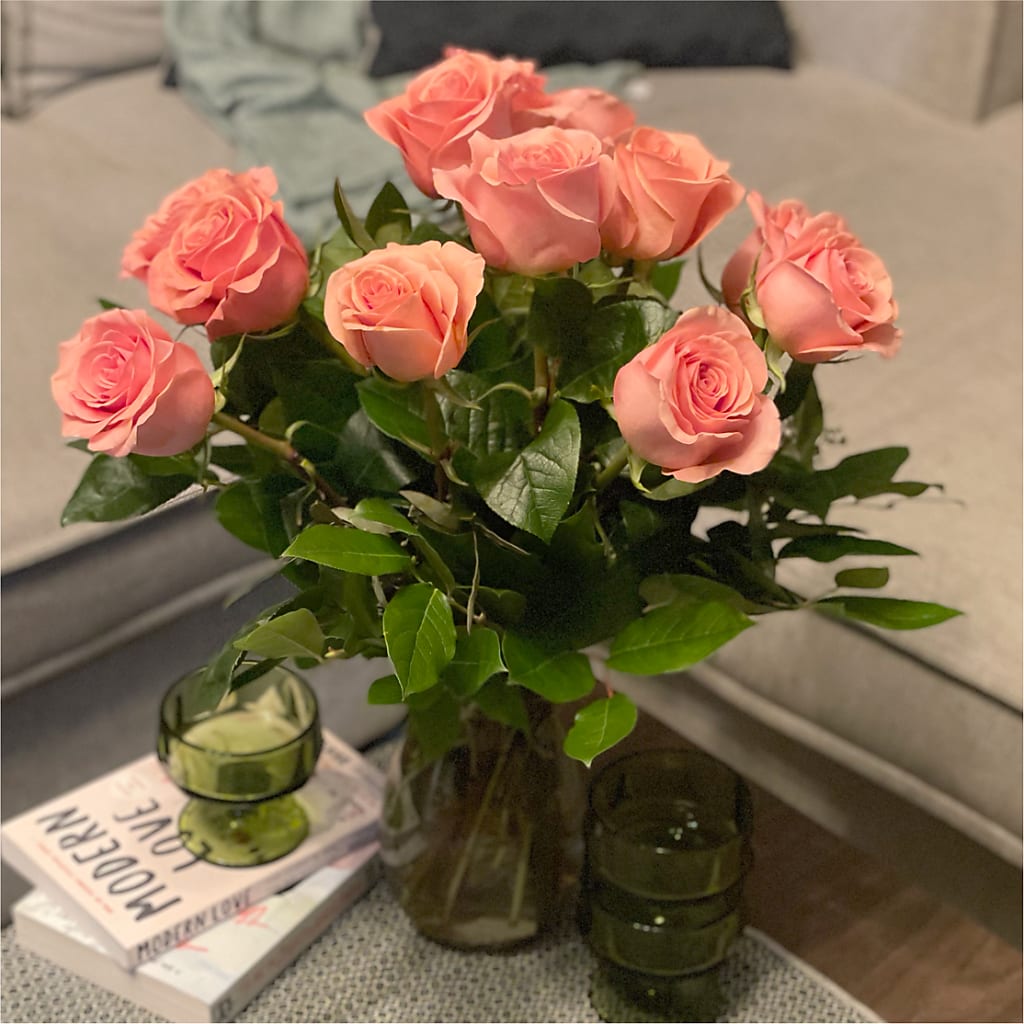 Long Stem Pink Rose Bouquet –  Kenyon Ave Floral Co Inc, Wakefield RI