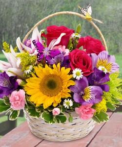 Butterfly Basket –  Kenyon Ave Floral Co Inc, Wakefield RI