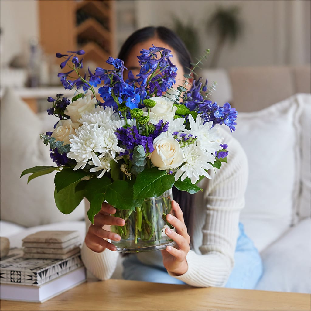 Cerulean Waves Bouquet –  Kenyon Ave Floral Co Inc, Wakefield RI