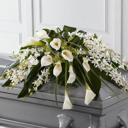 Angel Wings Casket Spray –  Kenyon Ave Floral Co Inc, Wakefield RI