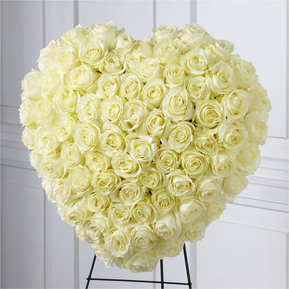 Elegant Remembrance Standing Heart –  Kenyon Ave Floral Co Inc, Wakefield RI