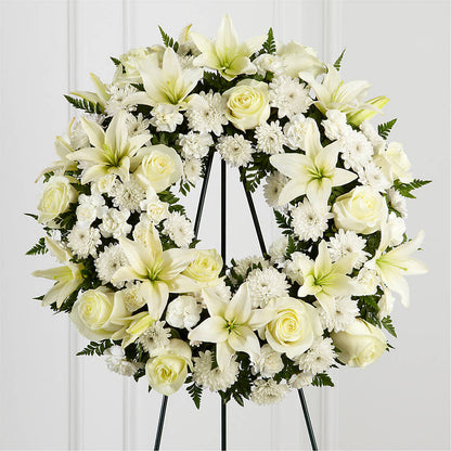 Treasured Tribute Wreath –  Kenyon Ave Floral Co Inc, Wakefield RI