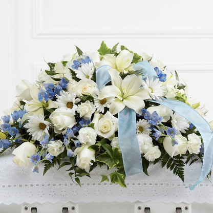 Tender Treasure Casket Spray –  Kenyon Ave Floral Co Inc, Wakefield RI