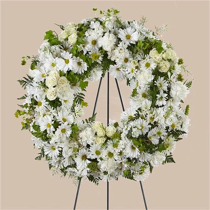 Faithful Wishes Wreath –  Kenyon Ave Floral Co Inc, Wakefield RI