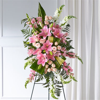 Elegant Embrace Standing Spray –  Kenyon Ave Floral Co Inc, Wakefield RI