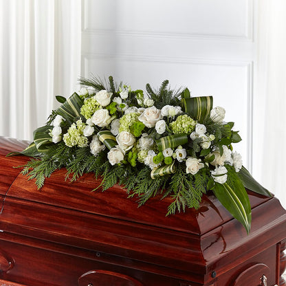 Hopeful Gesture Casket Spray –  Kenyon Ave Floral Co Inc, Wakefield RI