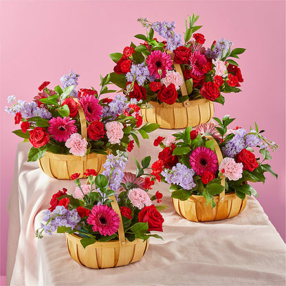 Pink Picnic Basket –  Kenyon Ave Floral Co Inc, Wakefield RI